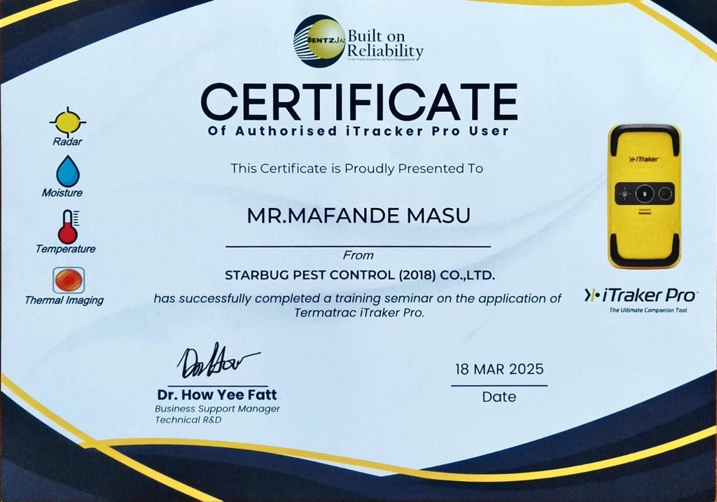 บริษัทรับกำจัดปลวก- สตาร์บั๊ก เพสท์ คอนโทรล (2018)